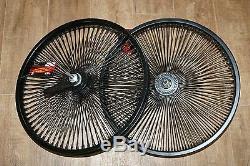 New 26" Beach Cruiser Lowrider 144 spokes Front  Bicycle Wheelset chrome