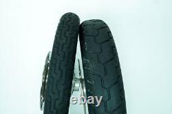 01 Harley Softail Standard OEM Front Rear Wheel Rim Tire Spoked MH90-21 54H 1338