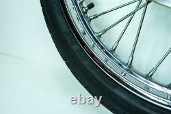 01 Harley Softail Standard OEM Front Rear Wheel Rim Tire Spoked MH90-21 54H 1338