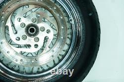 01 Harley Softail Standard OEM Front Rear Wheel Rim Tire Spoked MH90-21 54H 1338