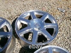 03-11 Cadillac Cts Sts Oem 7 Spoke 17 Inch Staggered Rim Rims Wheel Wheels Set