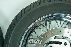 04 Harley Heritage Softail Classic OEM Front Rear Wheel Rim Tire Spoked 16 1345