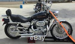 04 Harley Sportster Front 21x2.15 Rear 16x3.00 Wheel Rim Set CHROME 90-SPOKE