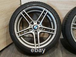 06-13 OEM BMW E92 E93 Front Rear Sport Wheels Double Spoke Style 313 R18 SET