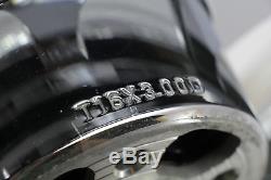 06 Harley Softail Fat Boy CHROME Front Rear 16x3.00 Wheel Rim Set 5-SPOKE 16