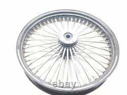 07 08 Harley FLHT Electra Glide Fat Spoke Wheel Rim Set STRAIGHT 21X2.15 18X4.25