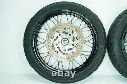 08 Harley Sportster Nightster Front & Rear Wheel Rim RUSTY spokes 100-90/19 1332
