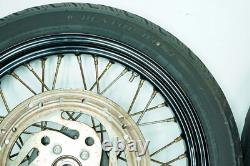 08 Harley Sportster Nightster Front & Rear Wheel Rim RUSTY spokes 100-90/19 1332