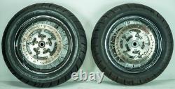 08 Harley Street Glide Touring Front Rear Wheel Rim Tire Spoked 130-90/ 16 1389