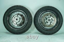 08 Harley Street Glide Touring Front Rear Wheel Rim Tire Spoked 130-90/ 16 1389