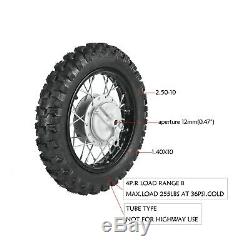10 Front + Rear Rim Wheel Hub Spoke 2.50 X 10 Tire Honda Xr50 Crf50 Drum Us