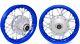 10 Front Rear Wheel Set Blue For Stock Xr50 Crf50 Dirt Bike Xr50