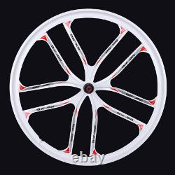 10 Spoke Rims MTB Mountain Bike Front&Rear Integrated Wheel Disc Brake Set 26'