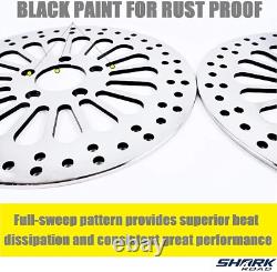 11.5 Brake Rotor Front & Rear 2pcs Super Spoke Polished Disc For Harley 5 Holes