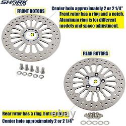 11.5 Brake Rotors 2 Front & 1 Rear For Harley Touring Super Spoke SS 3PCS Nice