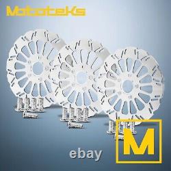 11.5 HARLEY SUPER SPOKE ROTOR With BRAKE PADS FOR TOURING BAGGER FRONT & REAR SET