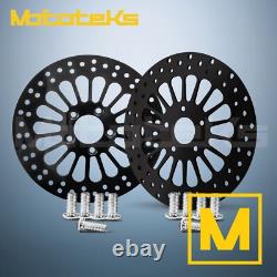 11.5 Harley Super Spoke Rotor And Brake Pads For Softail Models Front & Rear Set