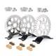 11.5 Super Spoke Front & Rear Rotors With Brake Pads For Harley Touring Bagger