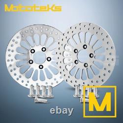 11.8 11.5 HARLEY SUPER SPOKE ROTOR With BRAKE PADS FOR SOFTAIL FRONT&REAR SET
