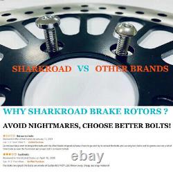 11.8 Brake Rotors 3pcs 2Front+1Rear Super Spoke Polished 2008-2013 For Harley
