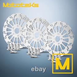 11.8 HARLEY SUPER SPOKE ROTOR With BRAKE PADS FOR TOURING BAGGER FRONT&REAR SET