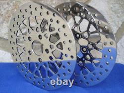 11.8 Mesh Dna Spoke Front And Rear Rotor Set For Harley Touring 2008 & Up
