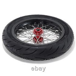 12x2.15 Complete Front Rear Spoke Wheels Rims with Tire for Sur-Ron Light Bee X