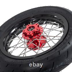 12x2.15 Complete Front Rear Spoke Wheels Rims with Tire for Sur-Ron Light Bee X