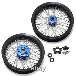 12x2.15 Spoke Front Rear Wheels Rims Blue Hub For Beta Explorer For Apollo RFN