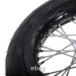 12x2.15 Spoke Front Rear Wheels Rims Hubs with Tire For Sur-Ron Light Bee X LB X
