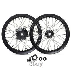 12x2.15 Spoked CNC Front Rear Wheel Flange Kit For BETA Explorer For Apollo RFN