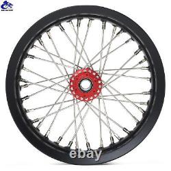 12x2.15 Supermoto Spoke Front + Rear Wheels Rims Hubs Set for Talaria Sting MX