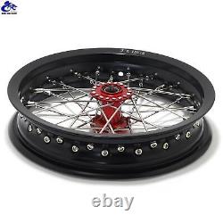 12x2.15 Supermoto Spoke Front + Rear Wheels Rims Hubs Set for Talaria Sting MX