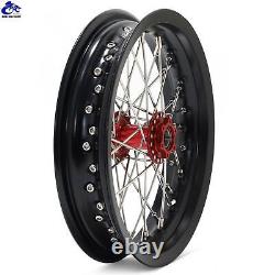 12x2.15 Supermoto Spoke Front + Rear Wheels Rims Hubs Set for Talaria Sting MX