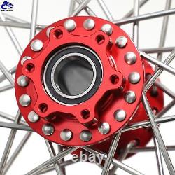 12x2.15 Supermoto Spoke Front + Rear Wheels Rims Hubs Set for Talaria Sting MX