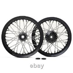 12x2.15 Supermoto Spoke Front Rear Wheels Rims Hubs for Sur Ron Light Bee X LBX