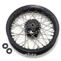 12x2.15 Supermoto Spoke Front Rear Wheels Rims Hubs for Sur Ron Light Bee X LBX