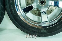 13 Harley Sportster 1200 Front Rear Wheel Rim Tire Chrome ThunderStar 16 1346