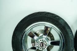 13 Harley Sportster 1200 Front Rear Wheel Rim Tire Chrome ThunderStar 16 1346