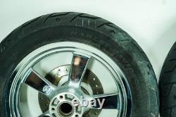 13 Harley Sportster 1200 Front Rear Wheel Rim Tire Chrome ThunderStar 16 1346