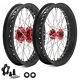14x2.15 Spoke Front Rear Wheels Rims Red Hubs For Beta Explorer For Apollo Rfn