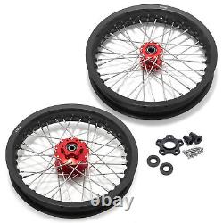 14x2.15 Spoke Front Rear Wheels Rims Red Hubs For BETA Explorer For Apollo RFN