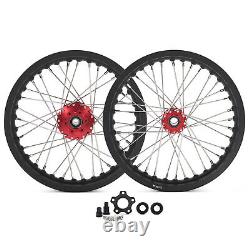 14x2.15 Spoke Front Rear Wheels Rims Red Hubs For BETA Explorer For Apollo RFN