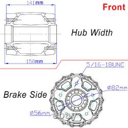 16X3.5 Fat Spoke Front Rear Wheels Rims Set for Harley Touring Bagger 1984-2008