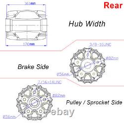 16X3.5 Fat Spoke Front Rear Wheels Rims Set for Harley Touring Bagger 1984-2008