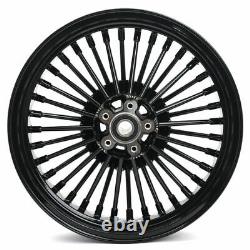 16X3.5 Fat Spoke Wheels Rims Set For Harley Softail Fatboy Heritage FLSTF FLSTC