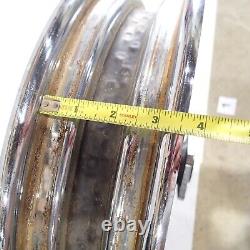 16X3 80 Spoke Front Rear Chrome Wheel Flat Sprocket 73-84 Harley FX XL Shovel #1