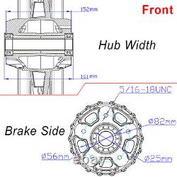 16 3.5 Front Rear 72 Spoked Wheels Single Disc for Harley Softail Fatboy Dyna