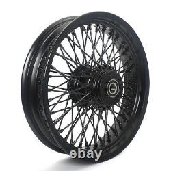 16 3.5 Front Rear 72 Spoked Wheels Single Disc for Harley Softail Fatboy Dyna