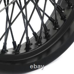 16 3.5 Front Rear 72 Spoked Wheels Single Disc for Harley Softail Fatboy Dyna